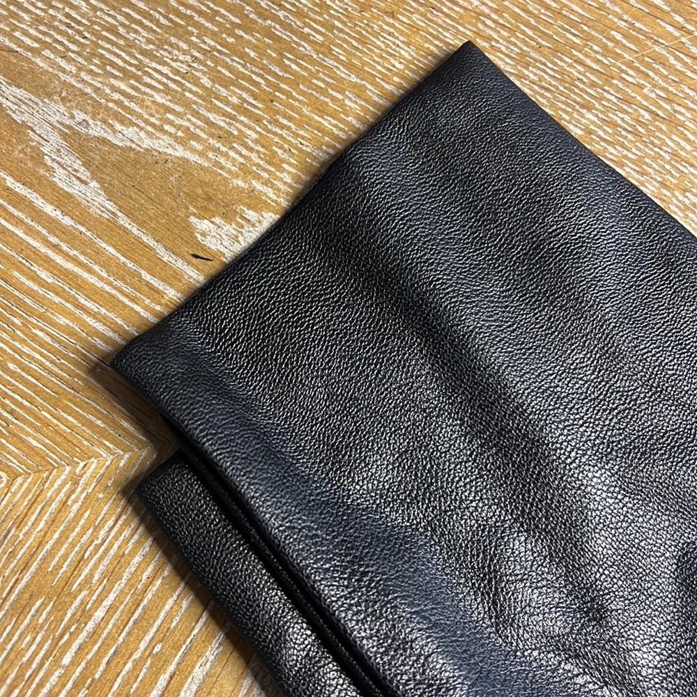 COMMANDO CONTROL High Waisted Raw Hem Black Faux Leather Legging M - Picture 10 of 13